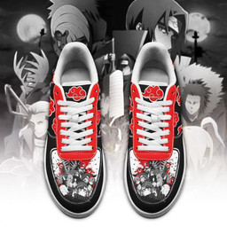 Akatsuki Cloud Air Sneakers Custom Black Anime Shoes - 2 - GearAnime