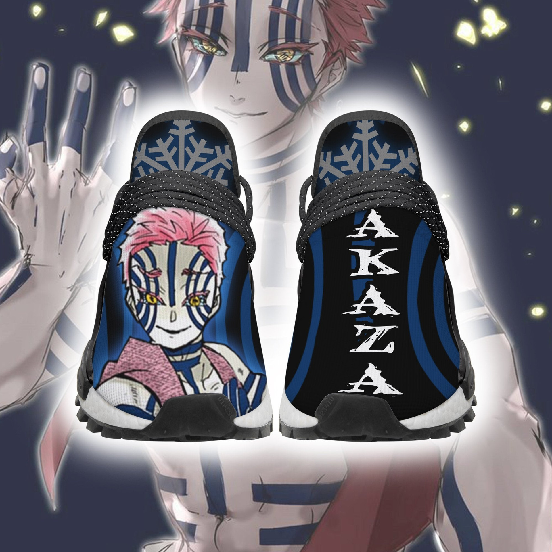 Demon Slayer Shoes Akaza Shoes Custom Anime Sneakers - 2 - GearAnime