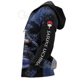 Uchiha Sasuke Hoodie Sweater Custom Anime Zip Jacket - 6 - GearAnime