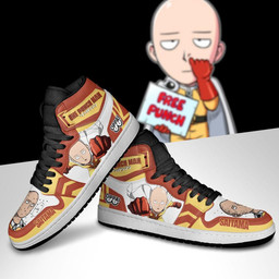 One Punch Man Sneakers Saitama Funny Face Custom Shoes - 5 - GearAnime