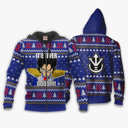 Vegeta Ugly Christmas Sweater It's Over 9000 Funny DBZ Xmas Gift VA10 - 2 - GearAnime