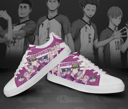 Haikyu Shiratorizawa Skate Shoes Black Haikyu!! Custom Anime Shoes - 2 - GearAnime