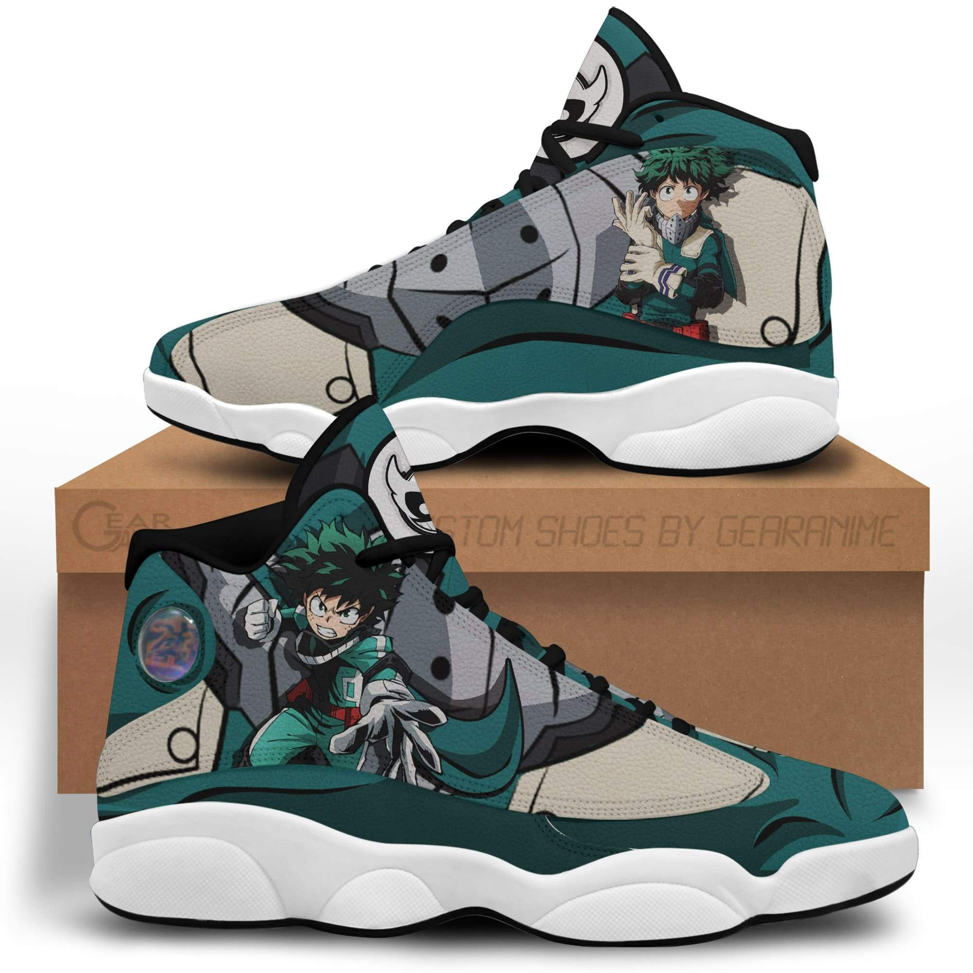 Izuku Midoriya Deku JD13 Sneakers Custom Anime My Hero Academia Shoes ...