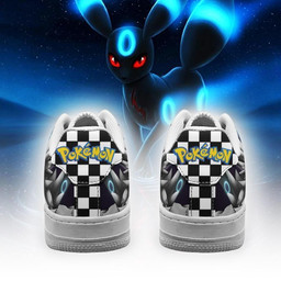 Poke Umbreon Sneakers Checkerboard Custom Pokemon Shoes - 3 - GearAnime
