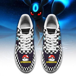 Poke Umbreon Sneakers Checkerboard Custom Pokemon Shoes - 2 - GearAnime