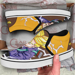 Future Trunks Slip On Sneakers Dragon Ball Custom Anime Shoes PN11 - 3 - GearAnime