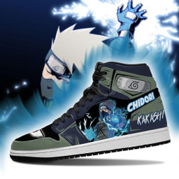 Kakashi Sneakers Custom Chidori Skill Anime Shoes - 3 - GearAnime