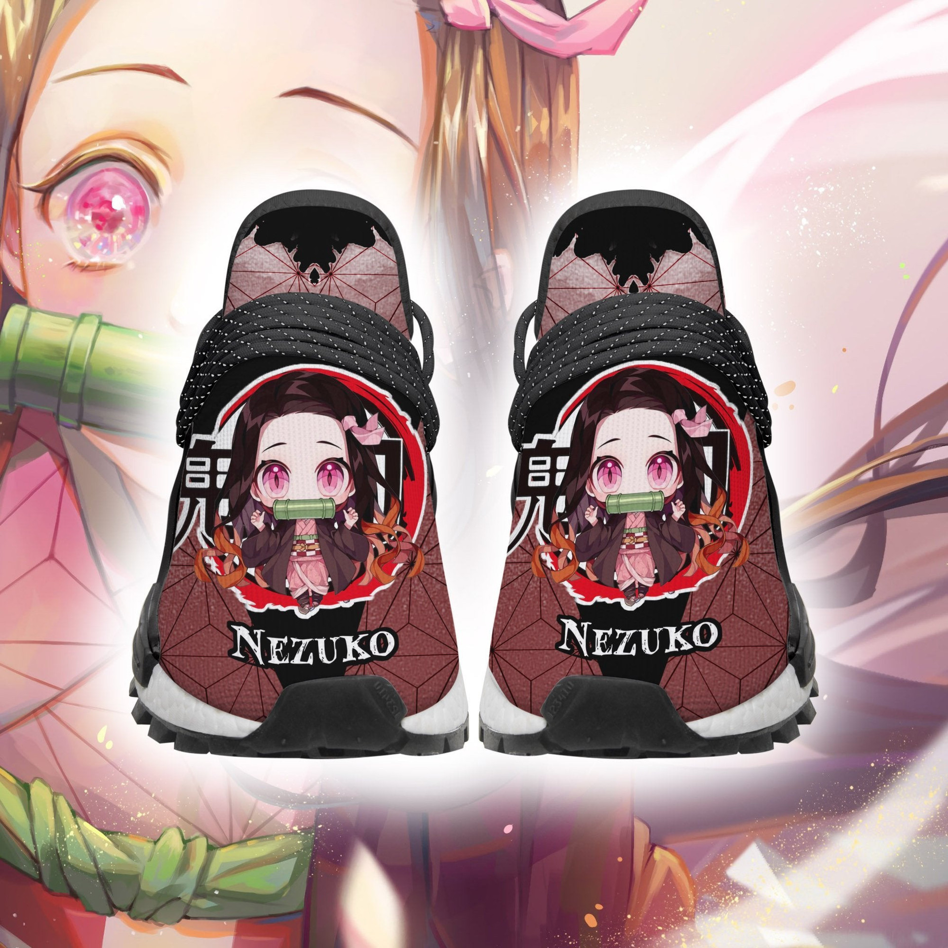 Nezuko NMD Shoes Custom Demon Slayer Anime Sneakers - 1 - GearAnime