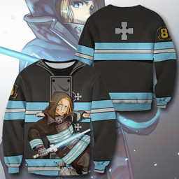Arthur Boyle Fire Force Hoodie Shirt Anime Uniform Sweater Jacket - 2 - GearAnime