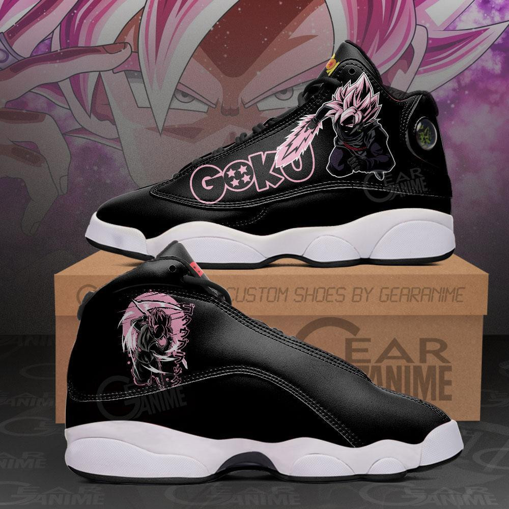 Goku Black Rose Sneakers Custom Anime Dragon Ball Shoes - 1 - GearAnime