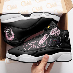 Goku Black Rose Sneakers Custom Anime Dragon Ball Shoes - 4 - GearAnime