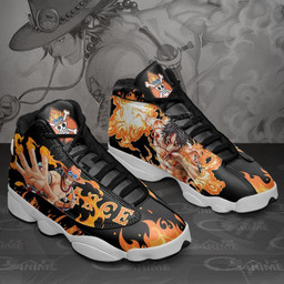 Portgas D Ace Sneakers Custom Anime One Piece Shoes - 2 - GearAnime