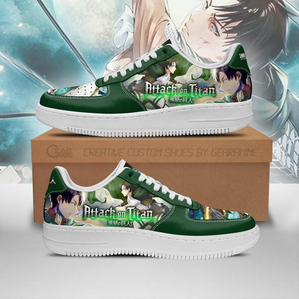Levi Ackerman Attack On Titan Sneakers AOT Anime Shoes - 1 - GearAnime