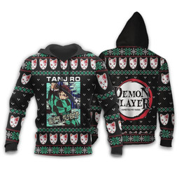 Tanjiro Kamado Ugly Christmas Sweater Demon Slayer Anime Xmas Custom Clothes - 3 - GearAnime