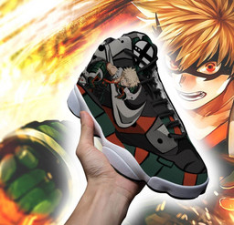Katsuki Bakugo Sneakers Custom Anime My Hero Academia Shoes - 4 - GearAnime