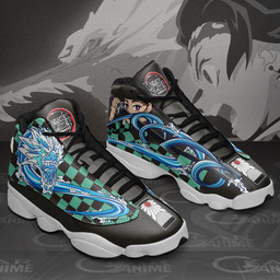 Tanjiro JD13 Sneakers Custom Water Breathing Anime Demon Slayer Shoes - 3 - GearAnime