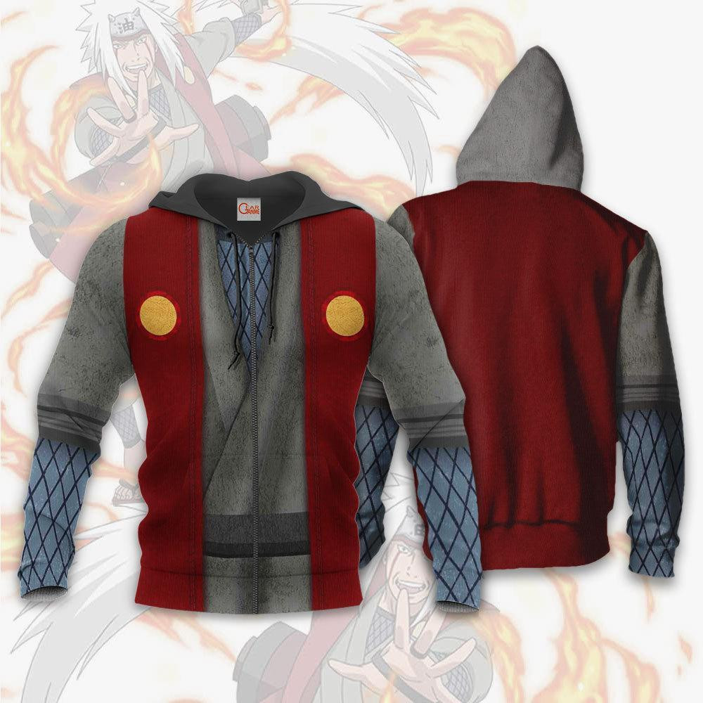 Jiraiya Jacket Costume Cosplay Anime Hoodie Sweater - 1 - GearAnime