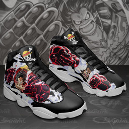 Monkey D Luffy Gear 4 Sneakers Custom Anime One Piece Shoes - 2 - GearAnime