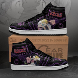 The Seven Deadly Sins Sneakers Meliodas and Elizabeth Anime Custom Shoes - 2 - GearAnime