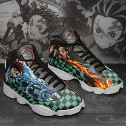 Tanjiro JD13 Sneakers Custom Water & Sun Breathing Anime Demon Slayer Shoes - 2 - GearAnime