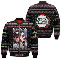 Nezuko Kamado Ugly Christmas Sweater Demon Slayer Anime Custom Clothes - 4 - GearAnime