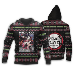Nezuko Kamado Ugly Christmas Sweater Demon Slayer Anime Custom Clothes - 3 - GearAnime