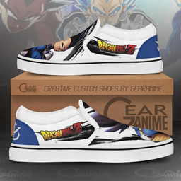 Vegeta Slip On Sneakers Canvas Dragon Ball Custom Anime Shoes - 2 - GearAnime