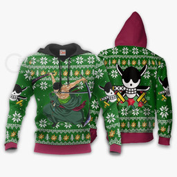 Roronoa Zoro Swords Ugly Christmas Sweater One Piece Anime Xmas Gift VA10 - 3 - GearAnime