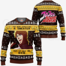 Dio Brando Ugly Christmas Sweater JoJo's Bizarre Adventure Xmas VA11 - 1 - GearAnime