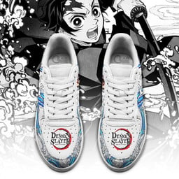 Tanjiro Water Air Sneakers Custom Anime Demon Slayer Shoes For Fans - 2 - GearAnime