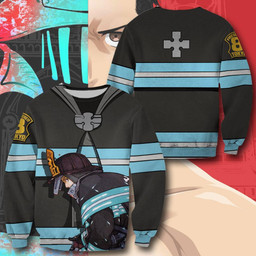 Akitaru Obi Fire Force Hoodie Shirt Anime Uniform Jacket - 2 - GearAnime