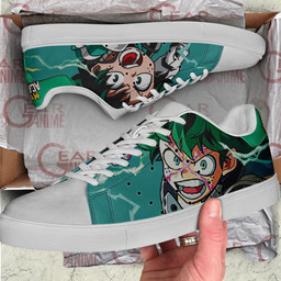 Izuku Midoriya Skate Shoes Custom Deku My Hero Academia Anime Shoes - 2 - GearAnime