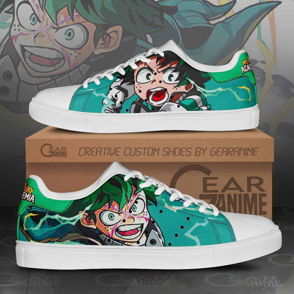 Izuku Midoriya Skate Shoes Custom Deku My Hero Academia Anime Shoes - 1 - GearAnime