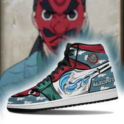 Sakonji Sneakers Custom Water Breathing Anime Demon Slayer Shoes - 3 - GearAnime