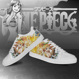 Nami Skate Shoes One Piece Custom Anime Shoes - 3 - GearAnime