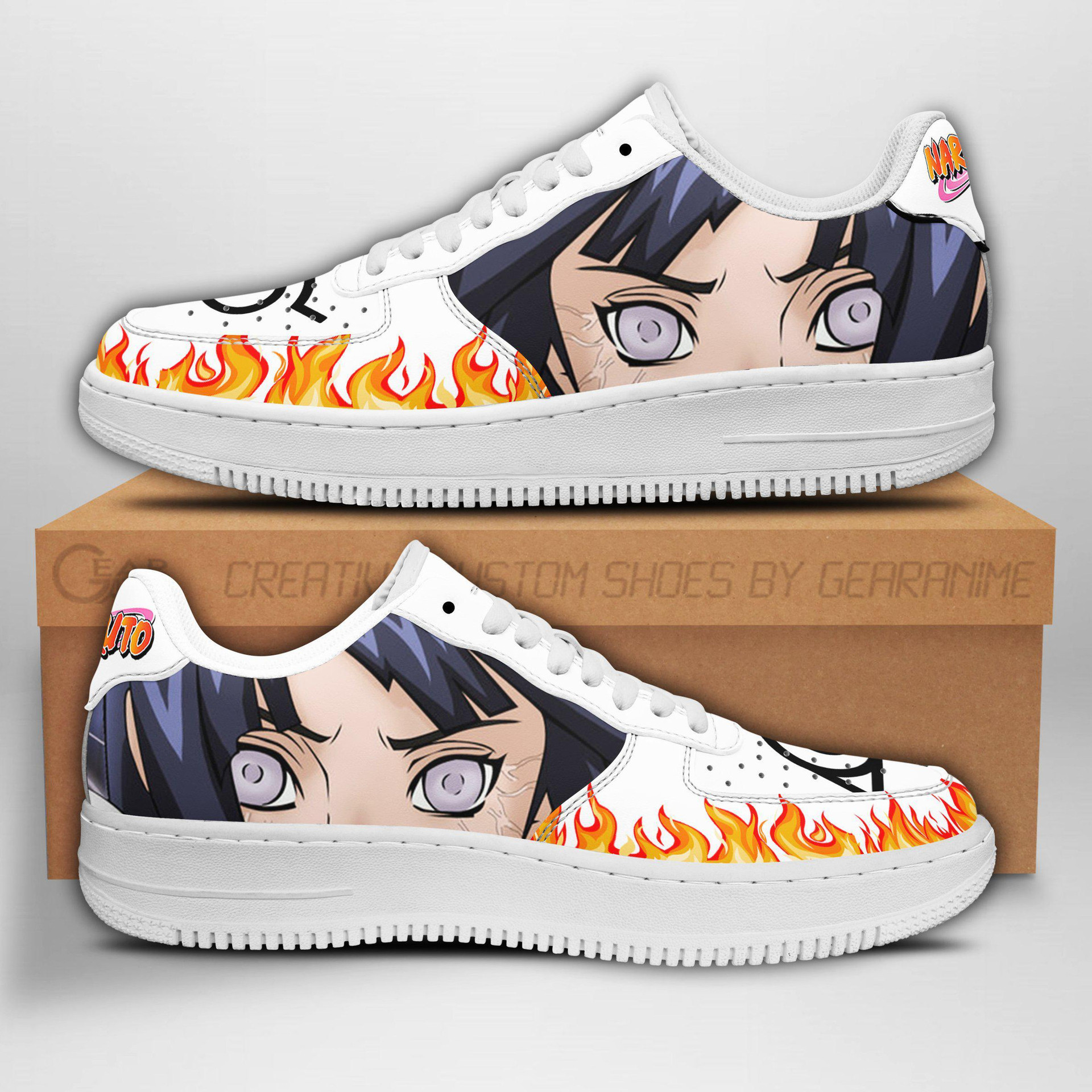 Hinata Hyuga Eyes Air Sneakers Custom Anime Shoes - 1 - GearAnime