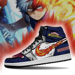 Shoto Todoroki Sneakers Custom Ice and Fire My Hero Academia Anime Shoes - 3 - GearAnime