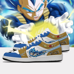 Vegeta Blue Low Sneakers Custom Dragon Ball Anime Shoes - 2 - GearAnime