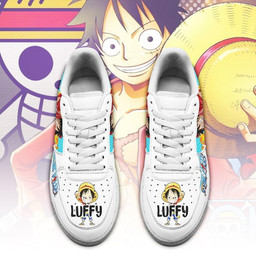 Monkey D Luffy Air Sneakers Custom Anime One Piece Shoes - 2 - GearAnime