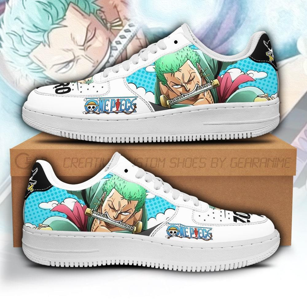 Zoro Air Sneakers Custom Anime One Piece Shoes - 1 - GearAnime