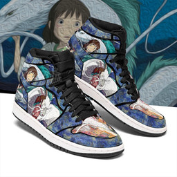 Chihiro Haku Sneakers Custom Starry Night Style Spirited Away Anime Shoes - 2 - GearAnime
