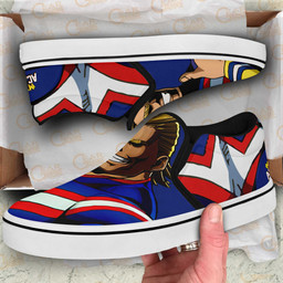 All Might Slip On Sneakers My Hero Academia Custom Anime Shoes - 3 - GearAnime