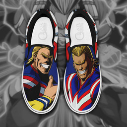 All Might Slip On Sneakers My Hero Academia Custom Anime Shoes - 2 - GearAnime