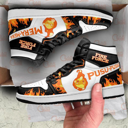 Fire Force Pusu Mera Sneakers Custom Anime Shoes - 4 - GearAnime