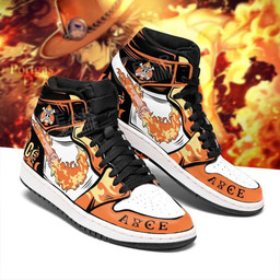 Fire Fist Portgas Ace Sneakers Custom Anime One Piece Shoes - 2 - GearAnime