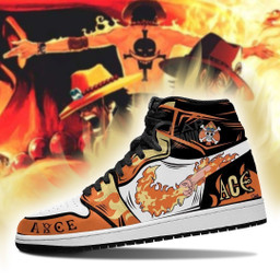 Fire Fist Portgas Ace Sneakers Custom Anime One Piece Shoes - 3 - GearAnime