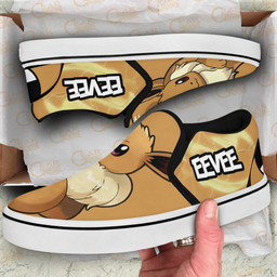 Eevee Slip On Sneakers Pokemon Custom Anime Shoes - 3 - GearAnime