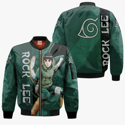Rock Lee Hoodie Shirt Custom Anime Zip Jacket - 4 - GearAnime