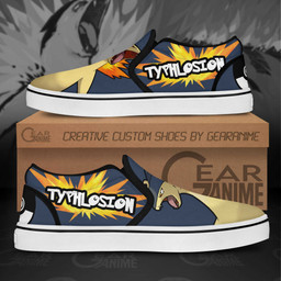 Typhlosion Slip On Sneakers Pokemon Custom Anime Shoes - 2 - GearAnime