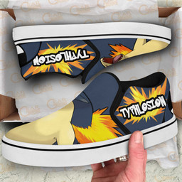 Typhlosion Slip On Sneakers Pokemon Custom Anime Shoes - 3 - GearAnime